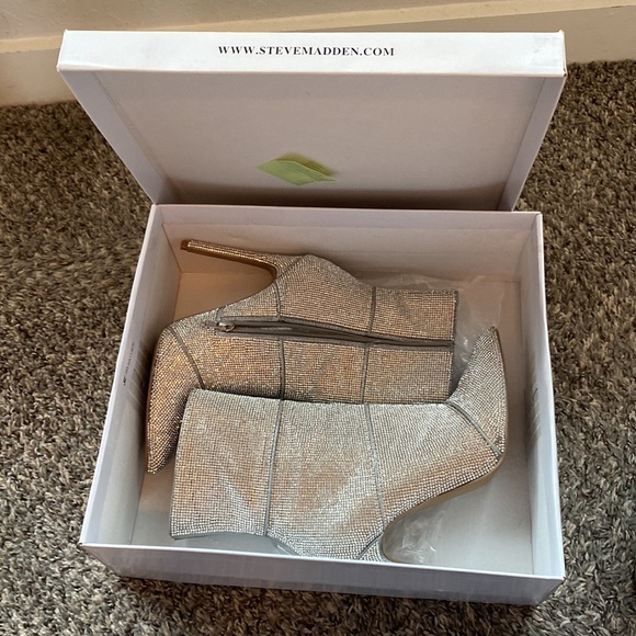 Winona Stiletto Rhinestone Ankle Boots - Picture 7 of 11